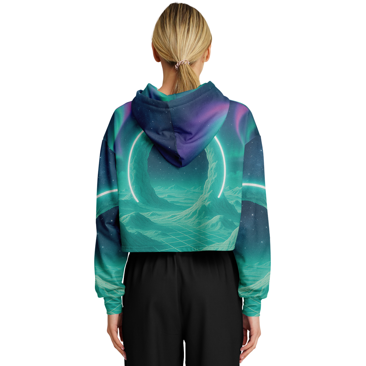 Astral Gateway Cropped Hoodie