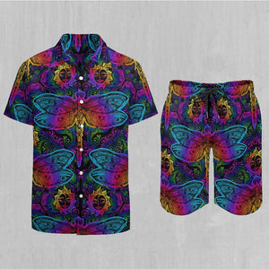 Dragonfly Mandala Men's Beach Set