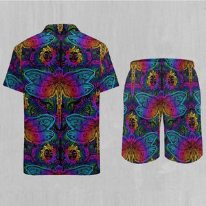 Dragonfly Mandala Men's Beach Set