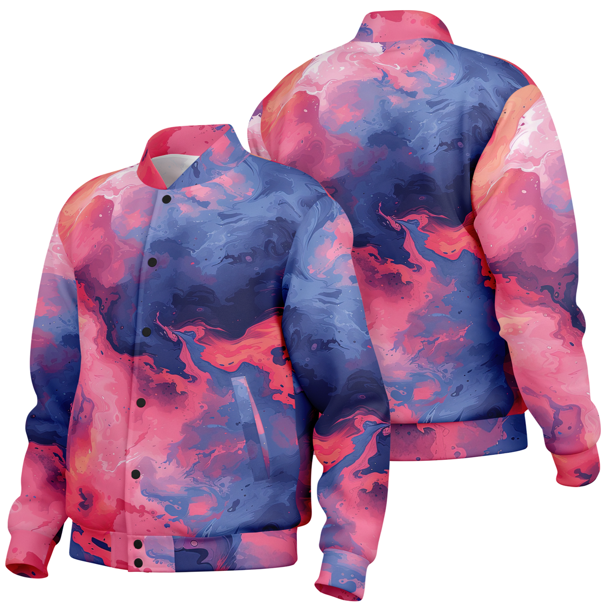 Quantum Tides Varsity Jacket