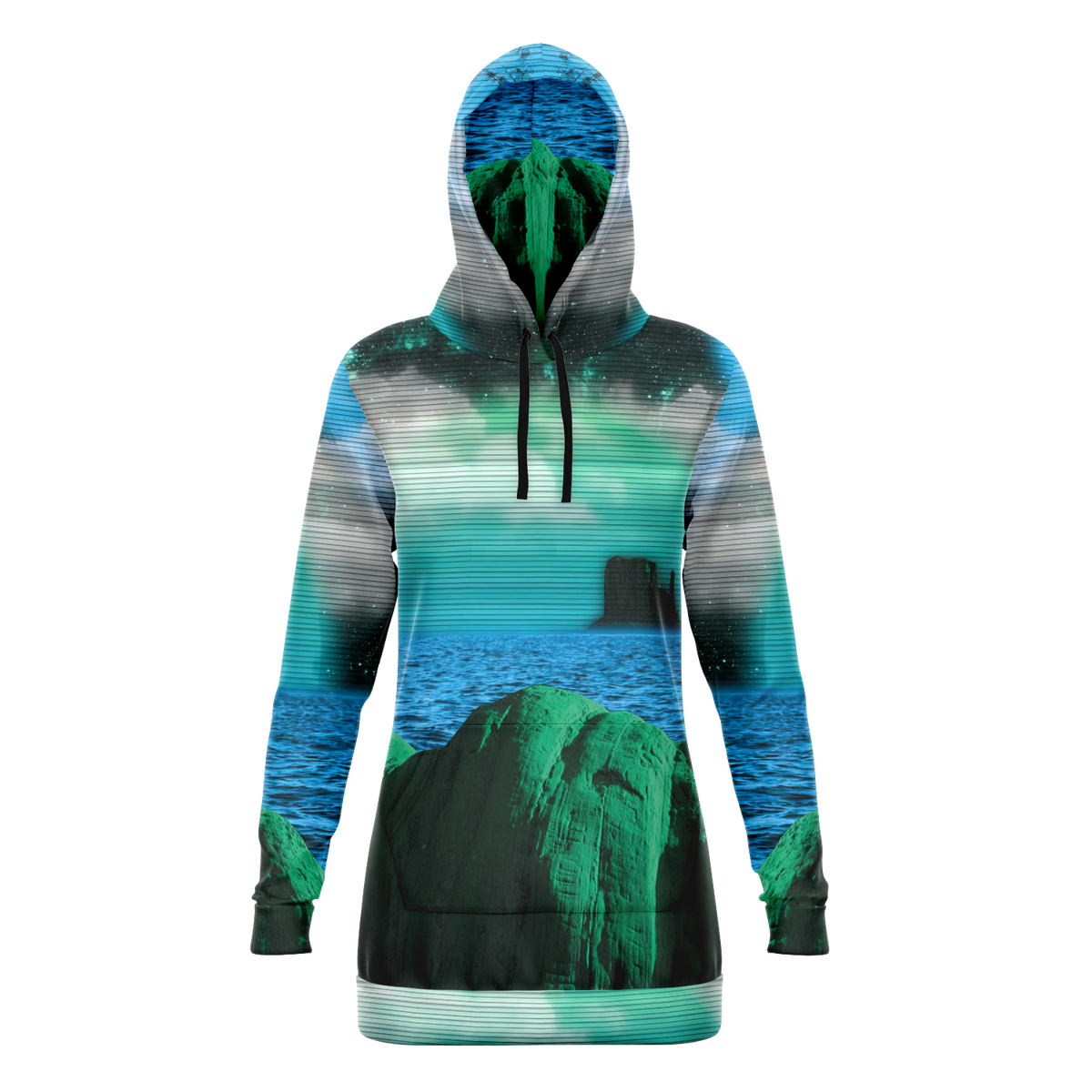 Emerald Canyon Hoodie Dress
