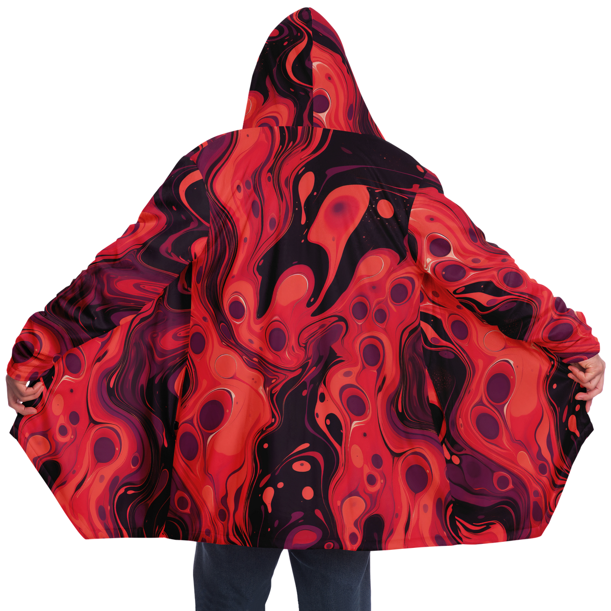 Scarlet Fusion Cloak (Black Fur)