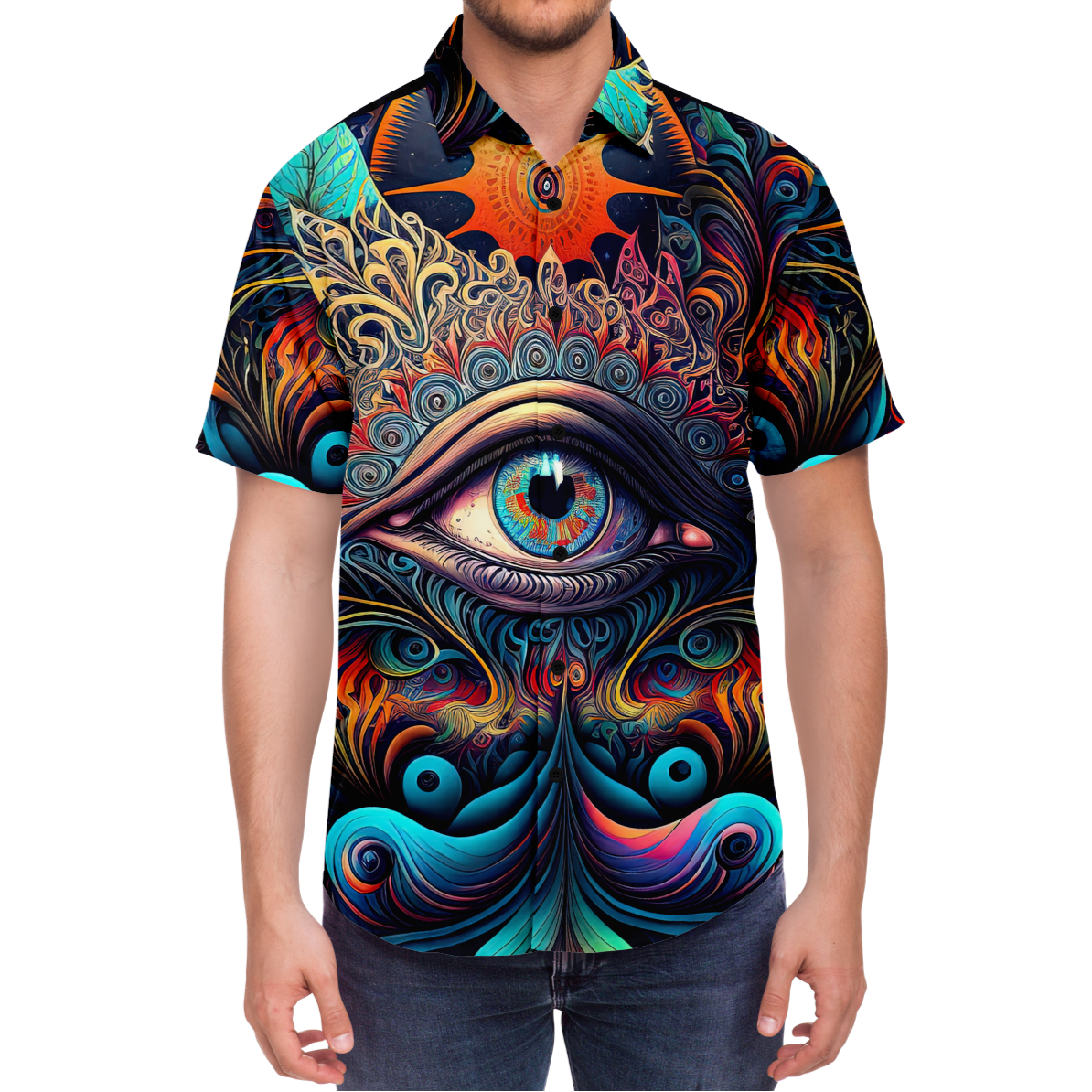 Cosmic Eye Button Down Shirt