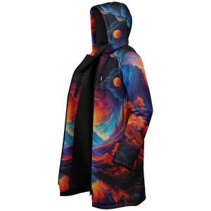 Wonderland Valley Zip Up Cloak (Black Fur)