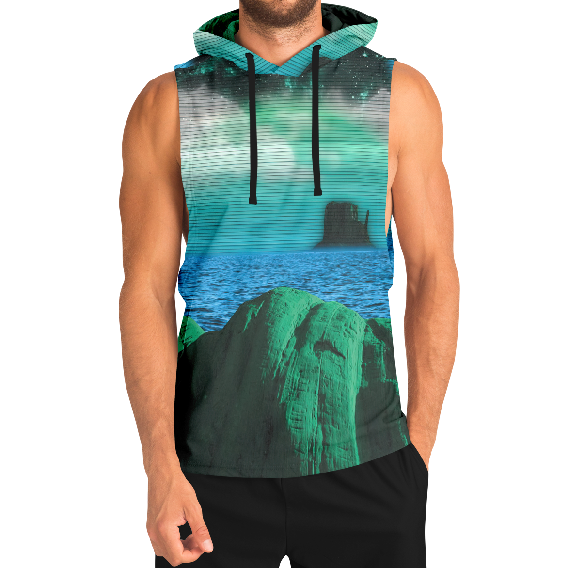Emerald Canyon Sleeveless Hoodie