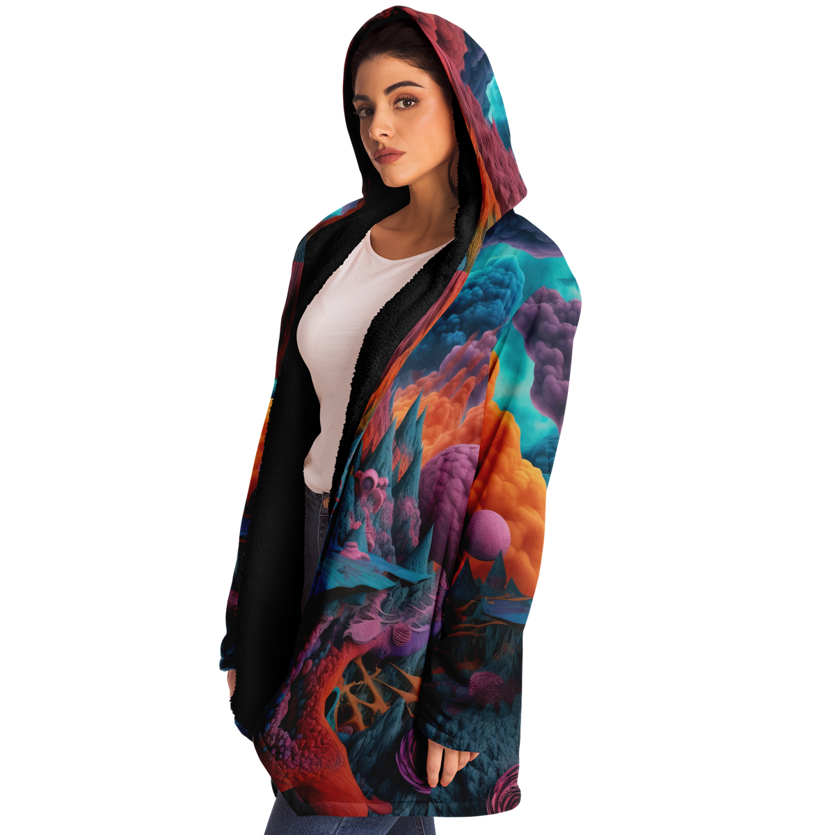 Surreal Summit Cloak (Black Fur)