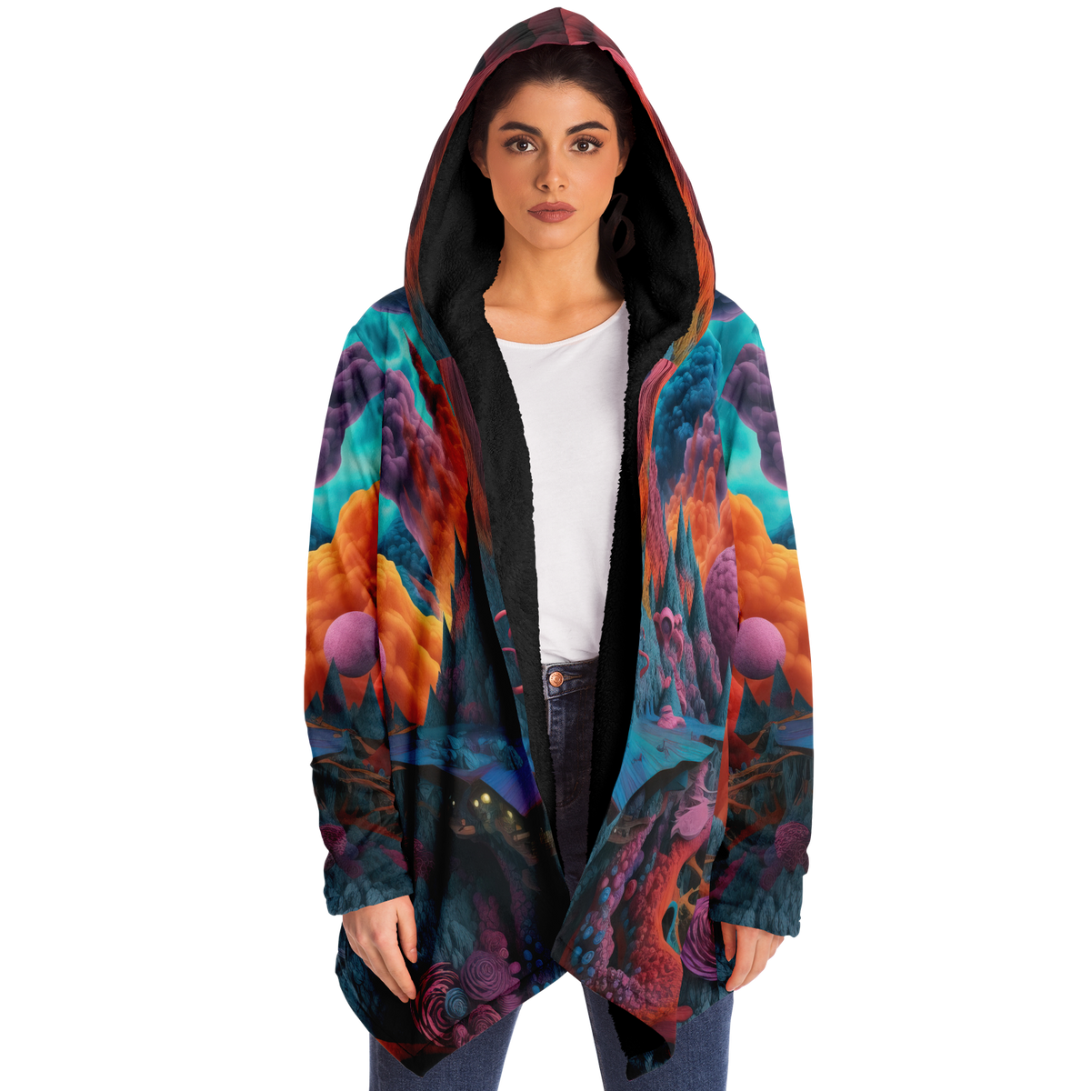 Surreal Summit Cloak (Black Fur)