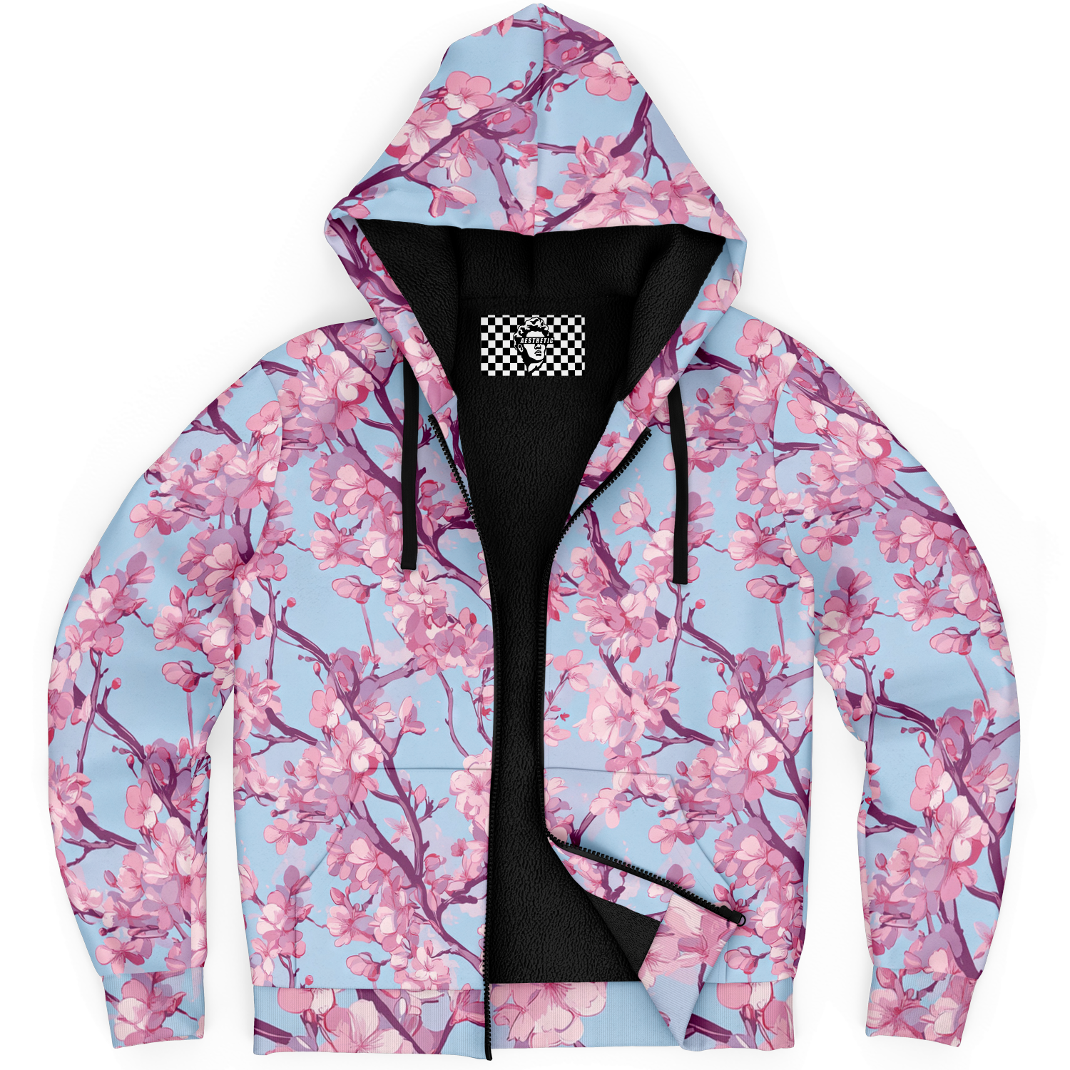 Cherry Blossom Sherpa Hoodie