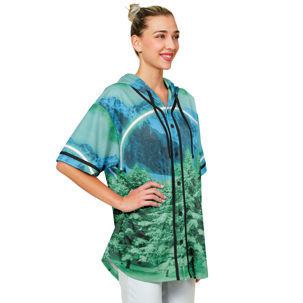 Minty Wonderland Hooded Jersey