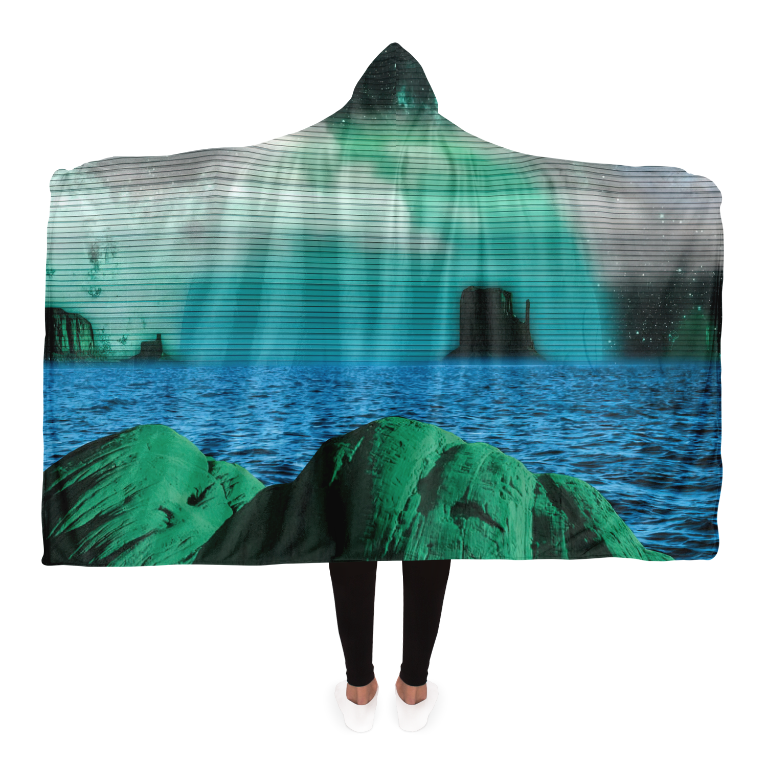 Emerald Canyon Hooded Blanket