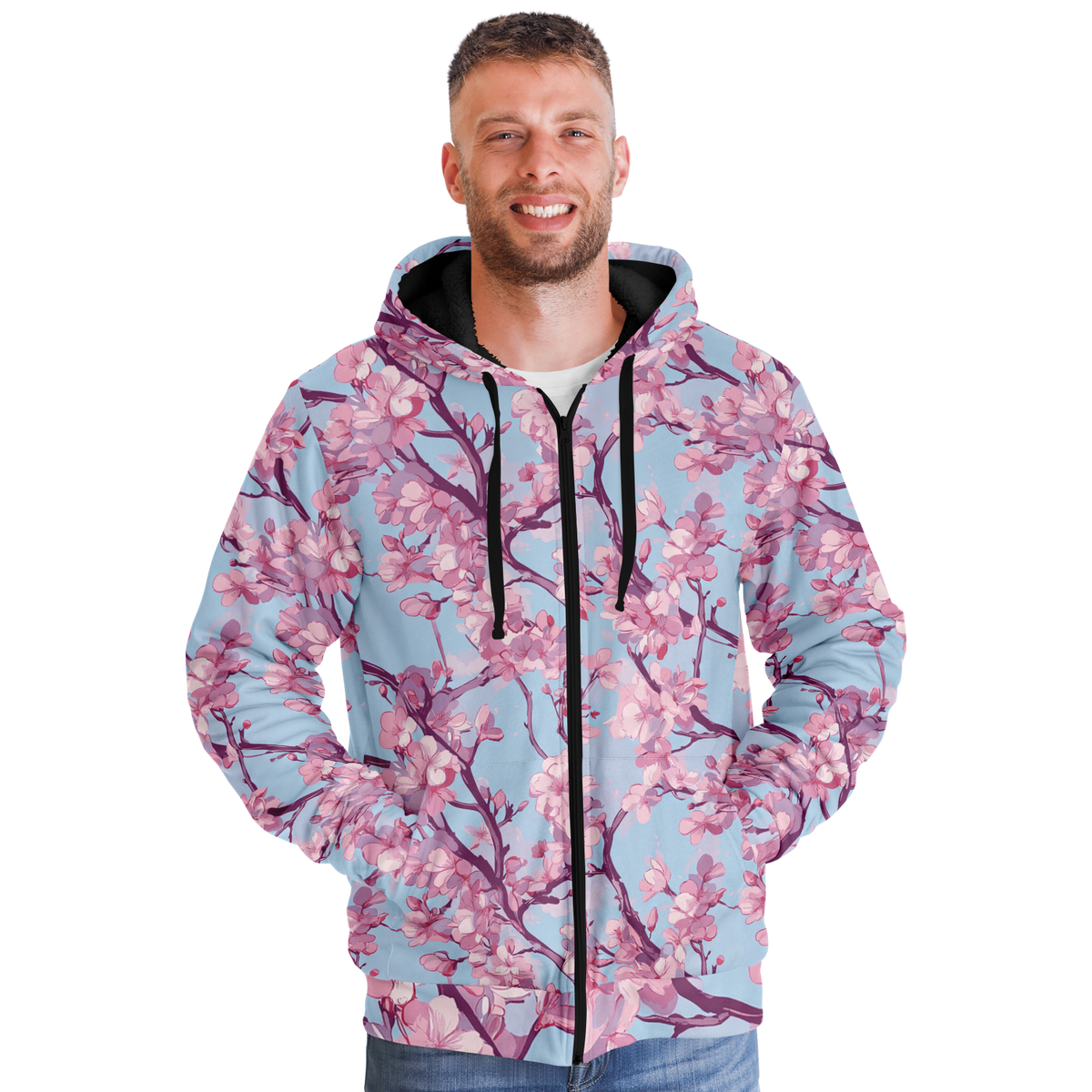 Cherry Blossom Sherpa Hoodie