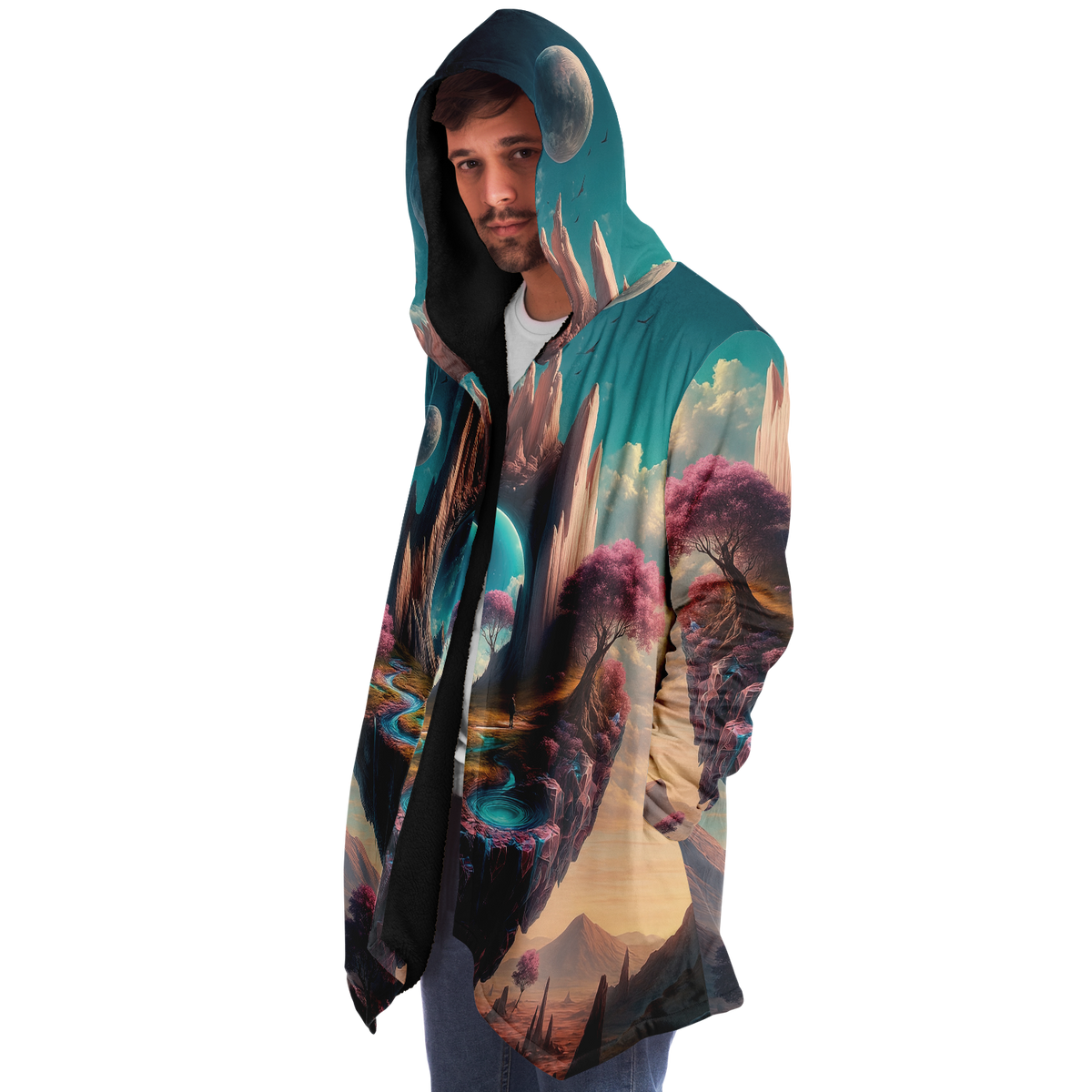 Dream Isle Cloak (Black Fur)