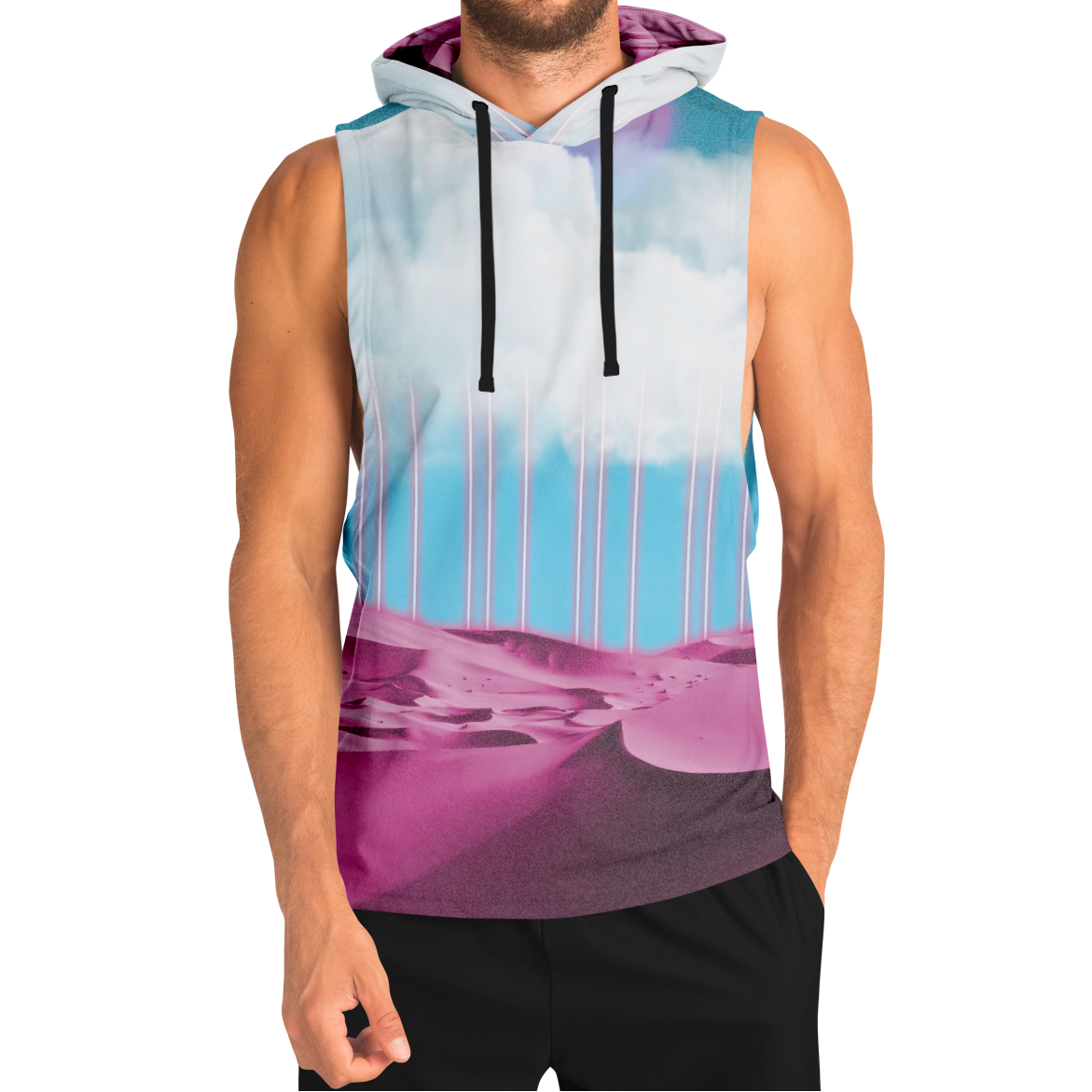 Electric Desert Sleeveless Hoodie