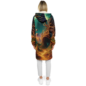 Cosmic Mirage Zip Up Cloak (White Fur)