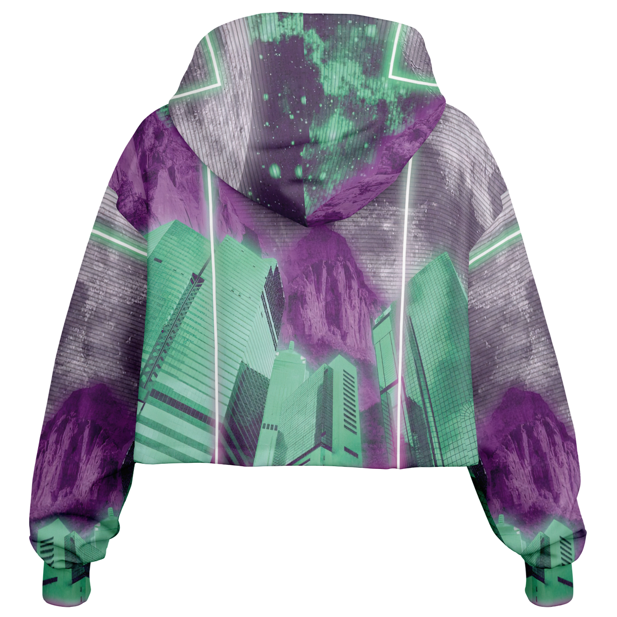 City of Radiance Cropped Hoodie