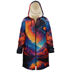 Wonderland Valley Zip Up Cloak (White Fur)