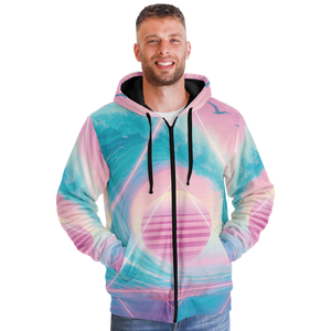 Grid Tide Sherpa Hoodie