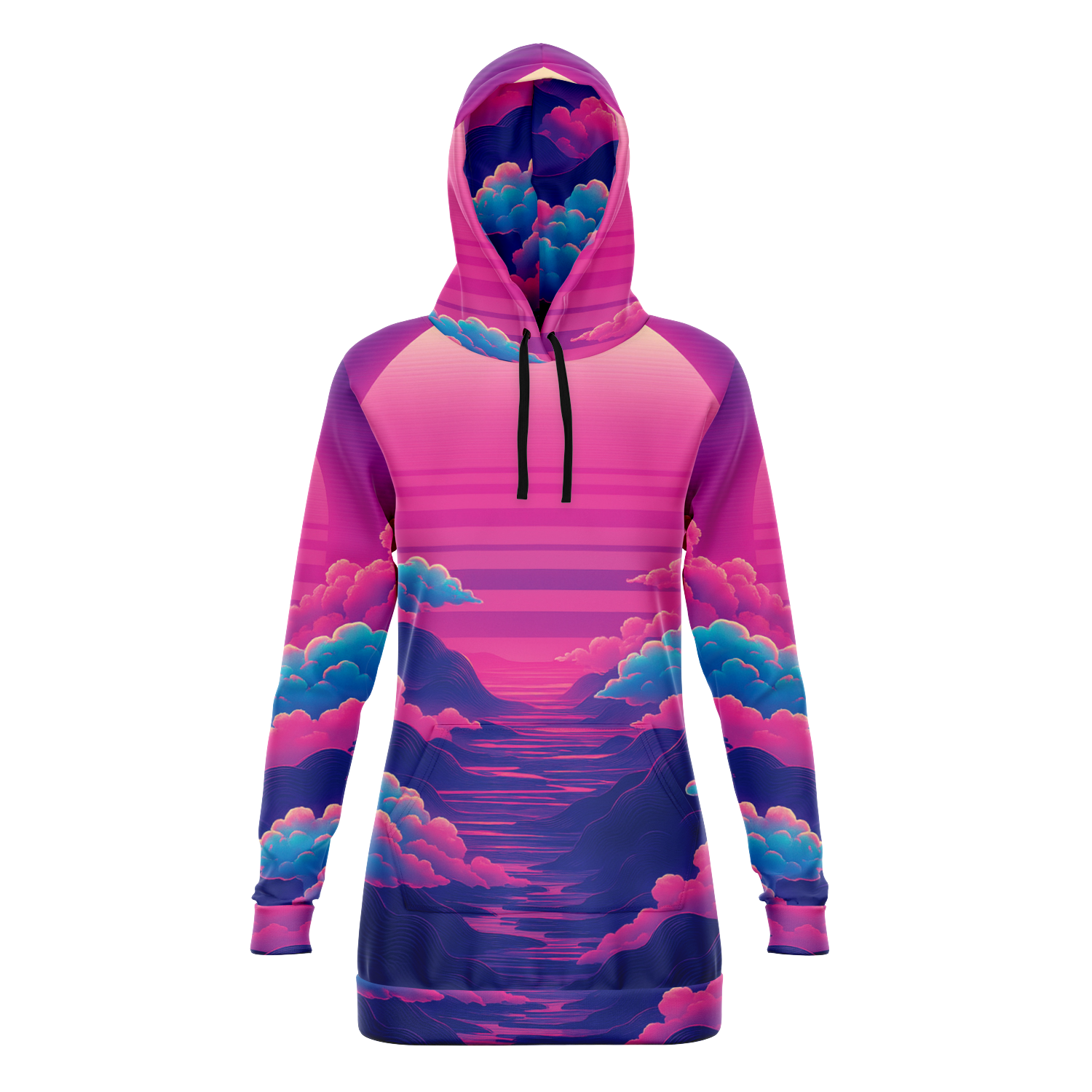 Duskwave Hoodie Dress