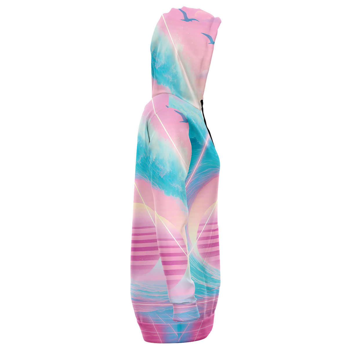 Grid Tide Hoodie Dress