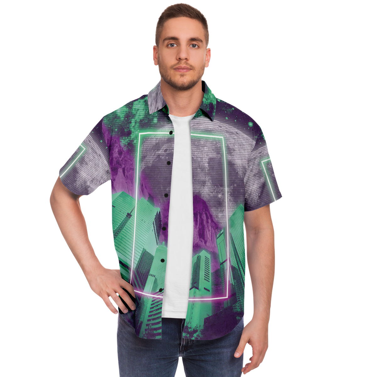City of Radiance Button Down Shirt