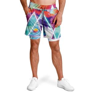 Dimensions Collide Men's 2 in 1 Shorts