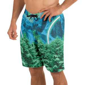 Minty Wonderland Board Shorts