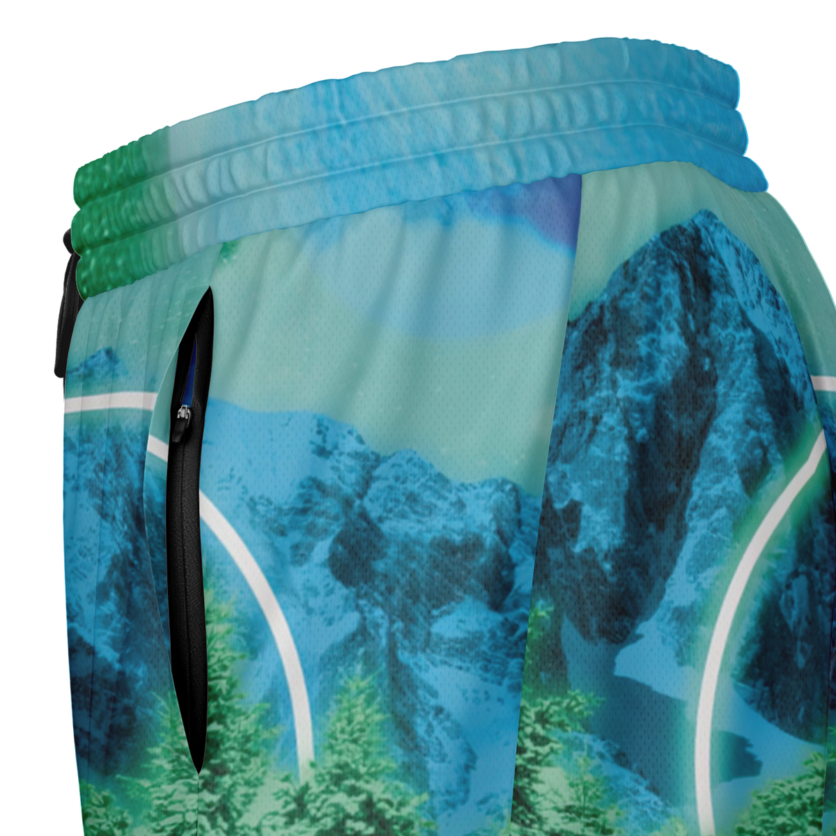 Minty Wonderland Men's 2 in 1 Shorts