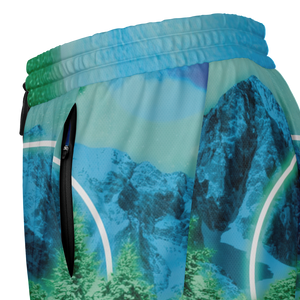 Minty Wonderland Men's 2 in 1 Shorts
