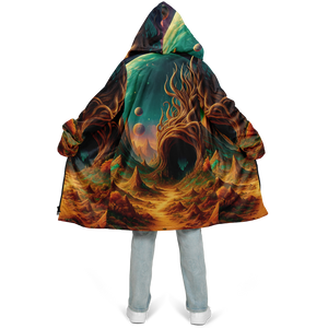 Cosmic Mirage Zip Up Cloak (Black Fur)