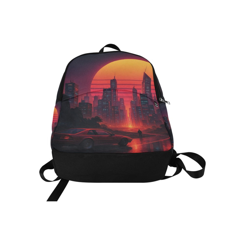 Neon Sunrise Adventure Backpack