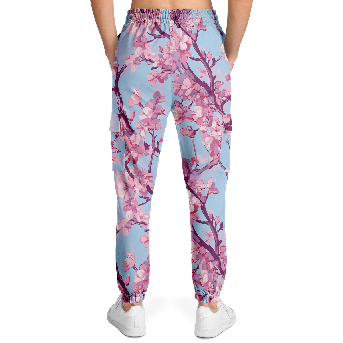 Cherry Blossom Cargo Sweatpants
