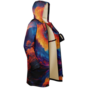 Wonderland Valley Zip Up Cloak (White Fur)