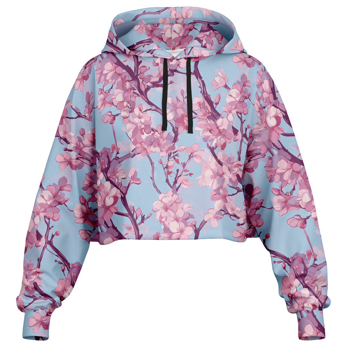 Cherry Blossom Cropped Hoodie