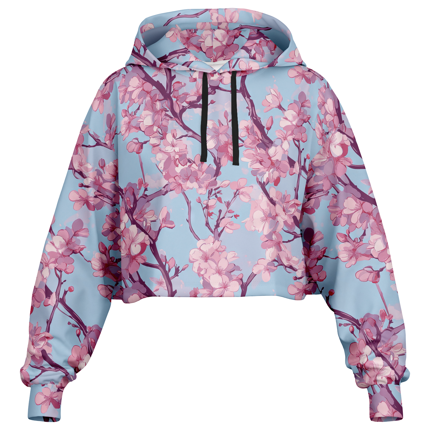Cherry Blossom Cropped Hoodie