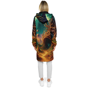 Cosmic Mirage Zip Up Cloak (Black Fur)