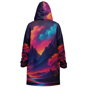 Spectral Heights Zip Up Cloak (Black Fur)