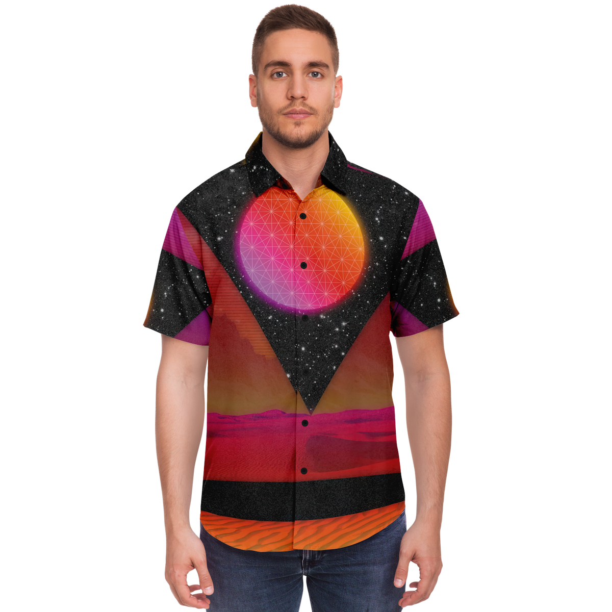 Desert Continuum Button Down Shirt