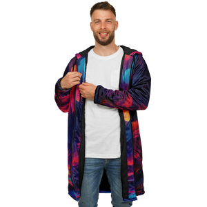 Spectral Heights Zip Up Cloak (Black Fur)