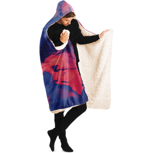 Quantum Tides Hooded Blanket