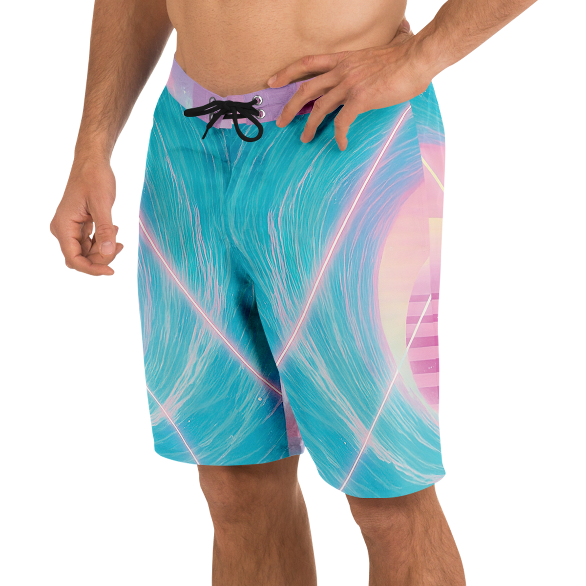 Grid Tide Board Shorts