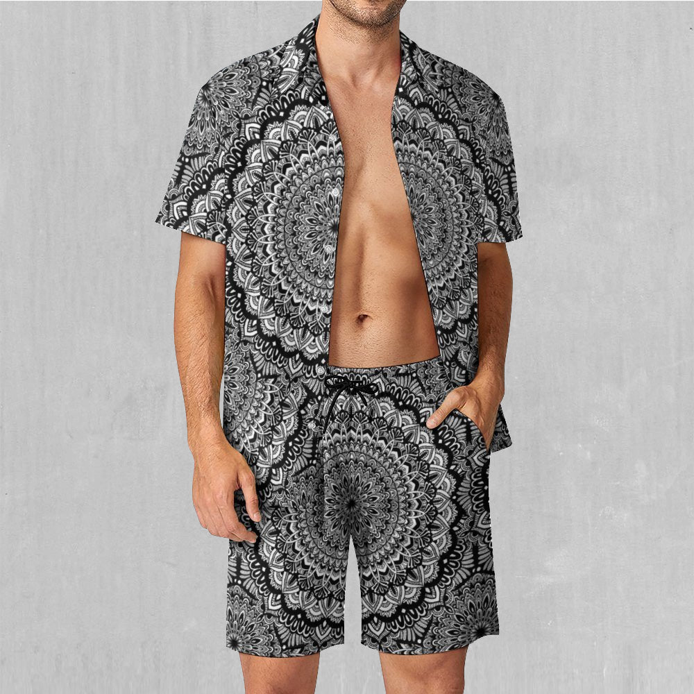 Floral Mandala Men's Beach Set