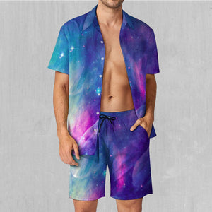 Frost Nebula Men's Beach Set