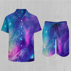 Frost Nebula Men's Beach Set