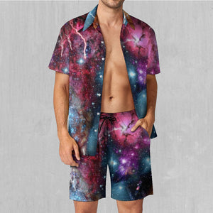 Galaxies Collide Men's Beach Set