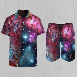 Galaxies Collide Men's Beach Set