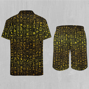 Hieroglyphics Men's Beach Set