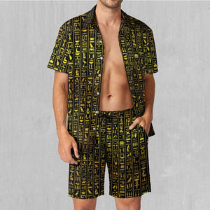 Hieroglyphics Men's Beach Set