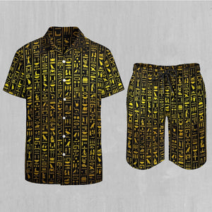 Hieroglyphics Men's Beach Set