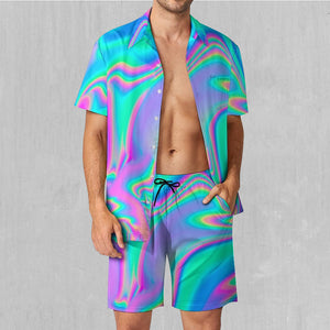 Holographic Men's Beach Set