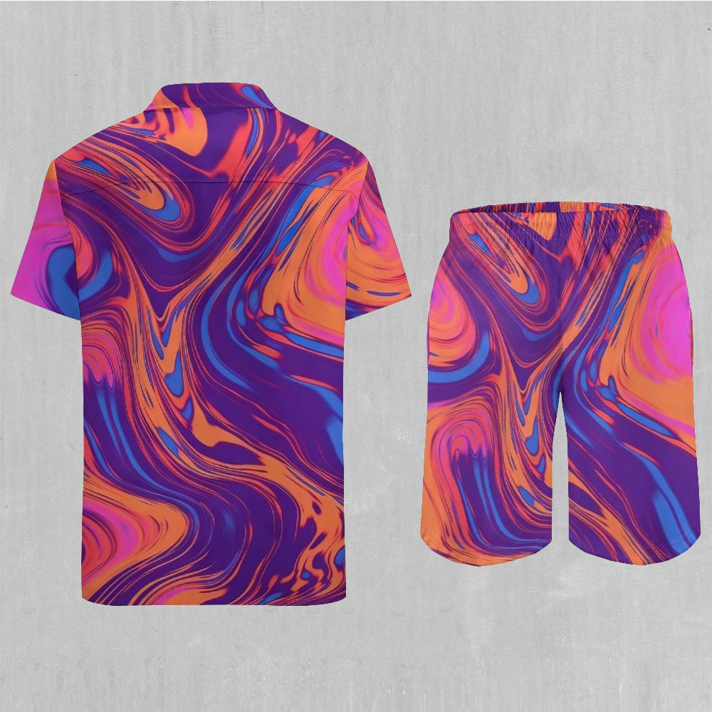 Luminous Mixture Men's Beach Set